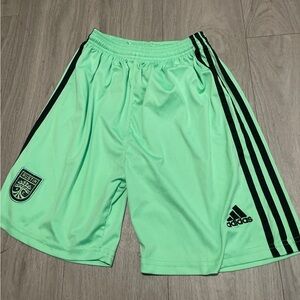 Austin fc Adidas Light Green Men's Athletic Shorts